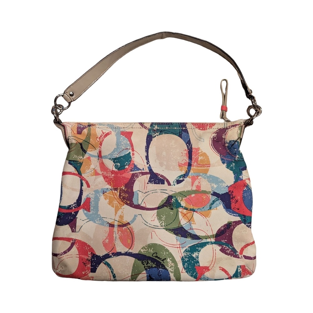 Coach Poppy Stamped C Hippie Shoulder Bag - Picture 2 of 12